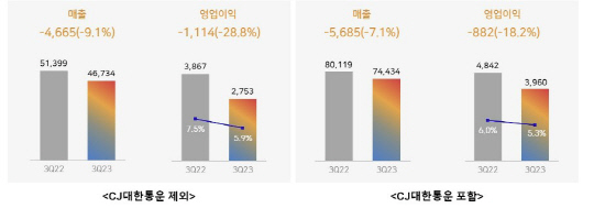 CJ제일제당 실적 현황. CJ제일제당 제공